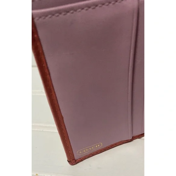 Coach Legacy KissLock Pink Leather Vintage Y2K Small Wallet